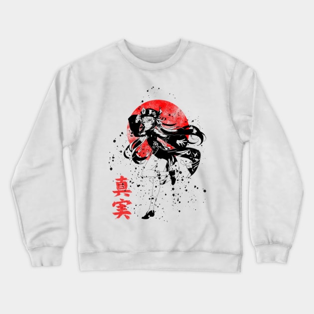 Oni Hu Tao Crewneck Sweatshirt by ZuleYang22